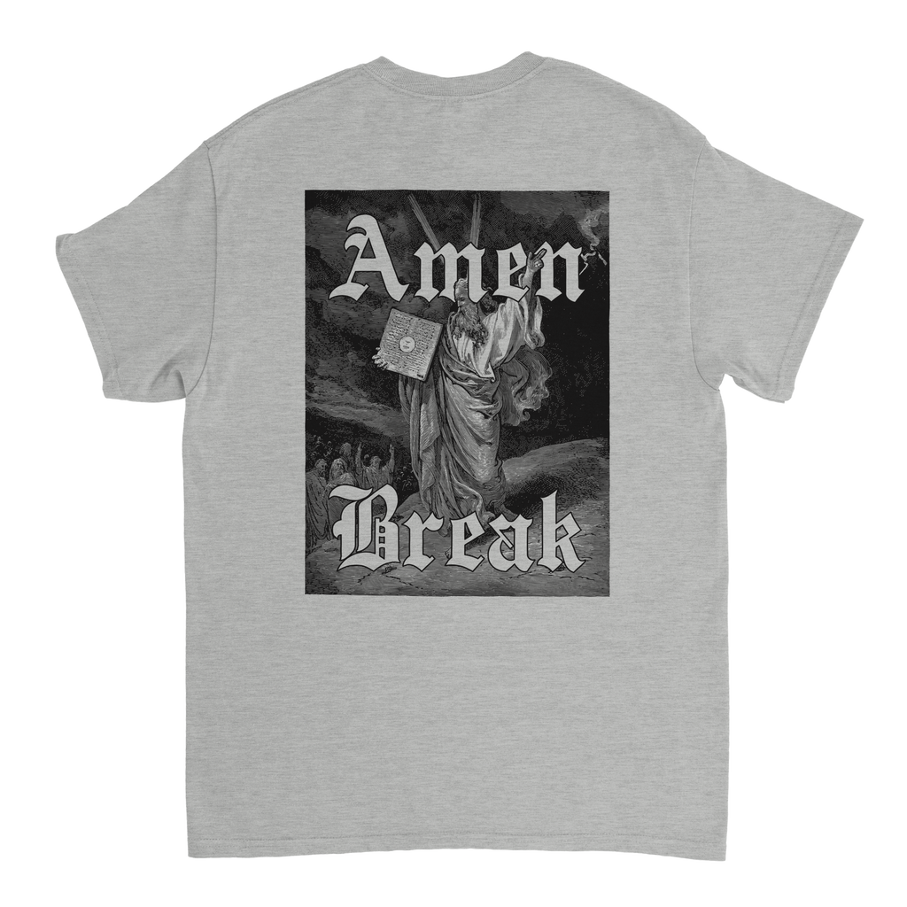 Amen Break T-Shirt Grey Back