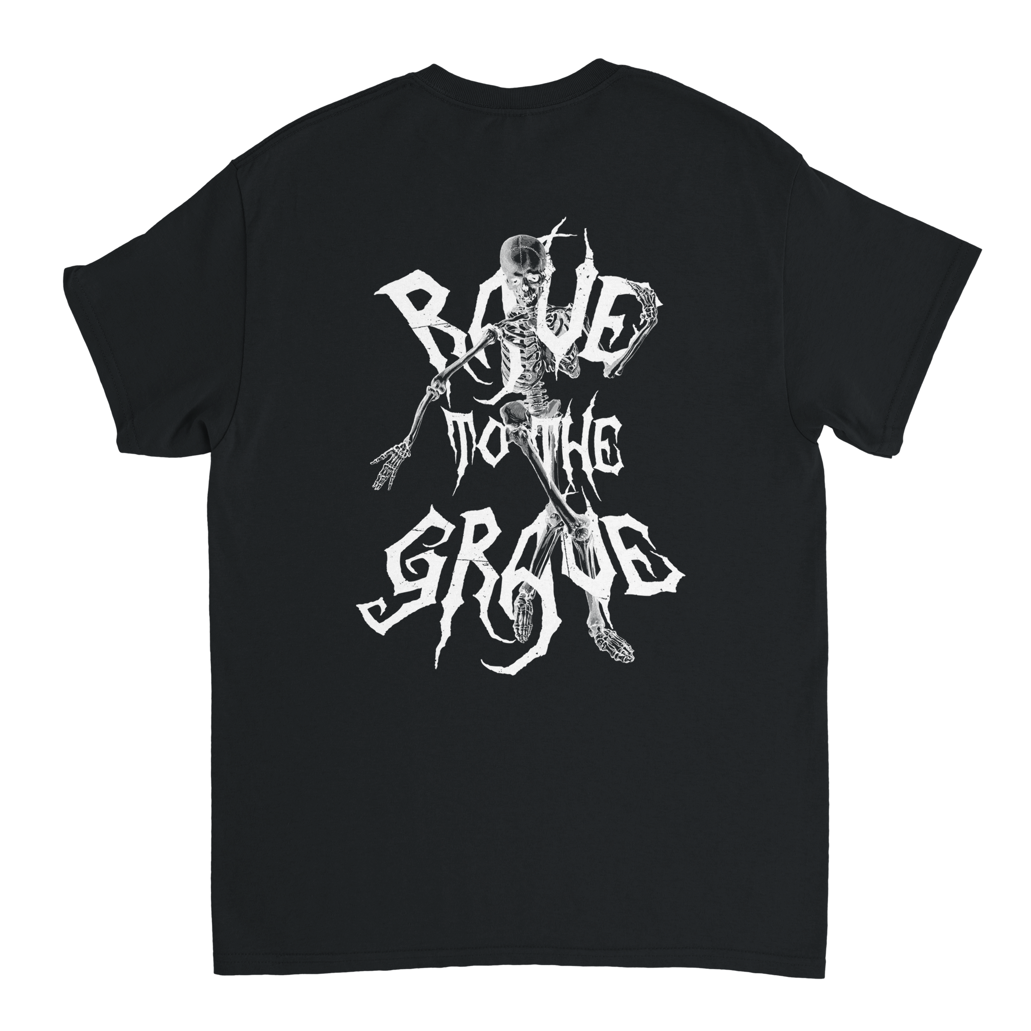Rave To The Grave T-Shirt Black Back