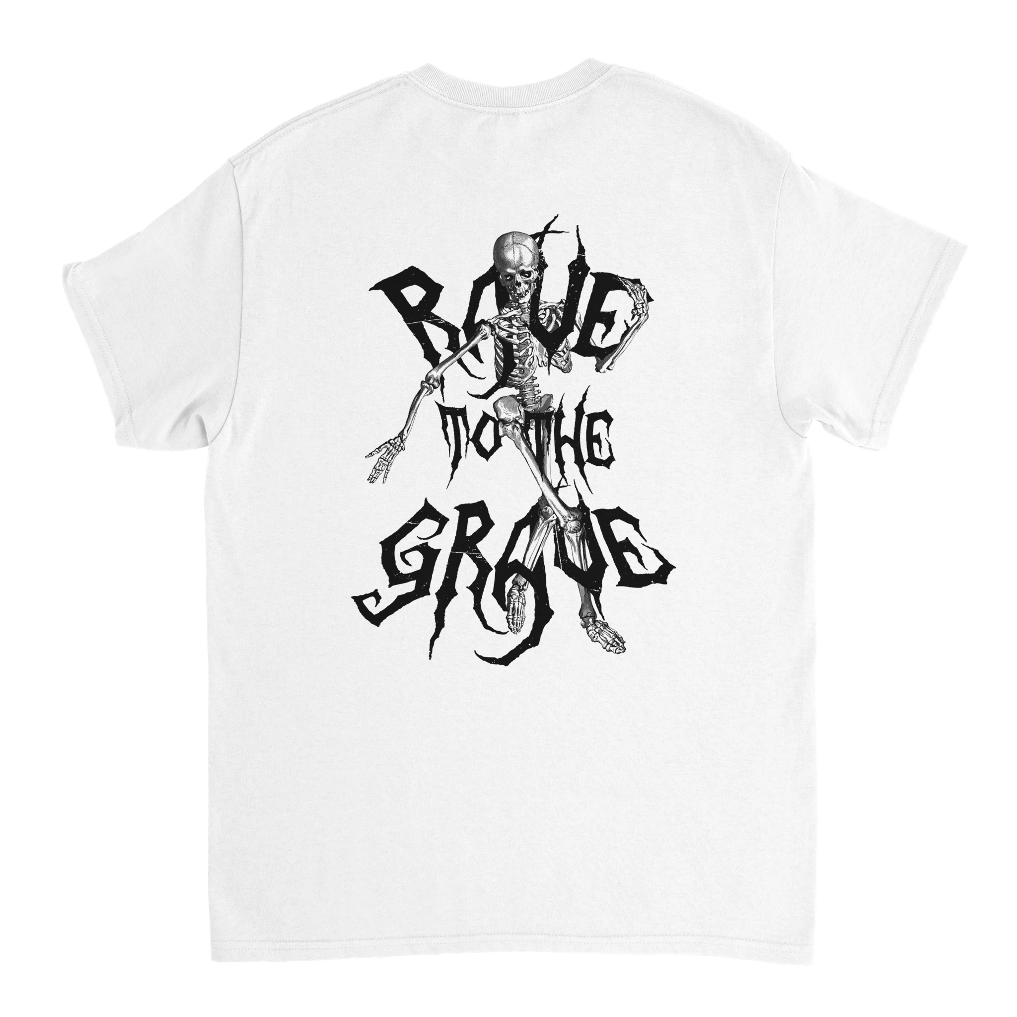 Rave To The Grave T-Shirt White Back