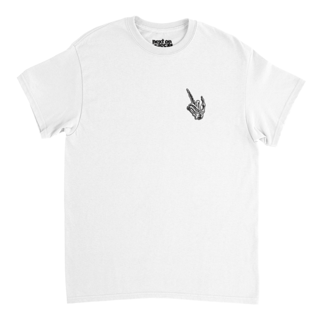 Rave To The Grave T-Shirt White Front