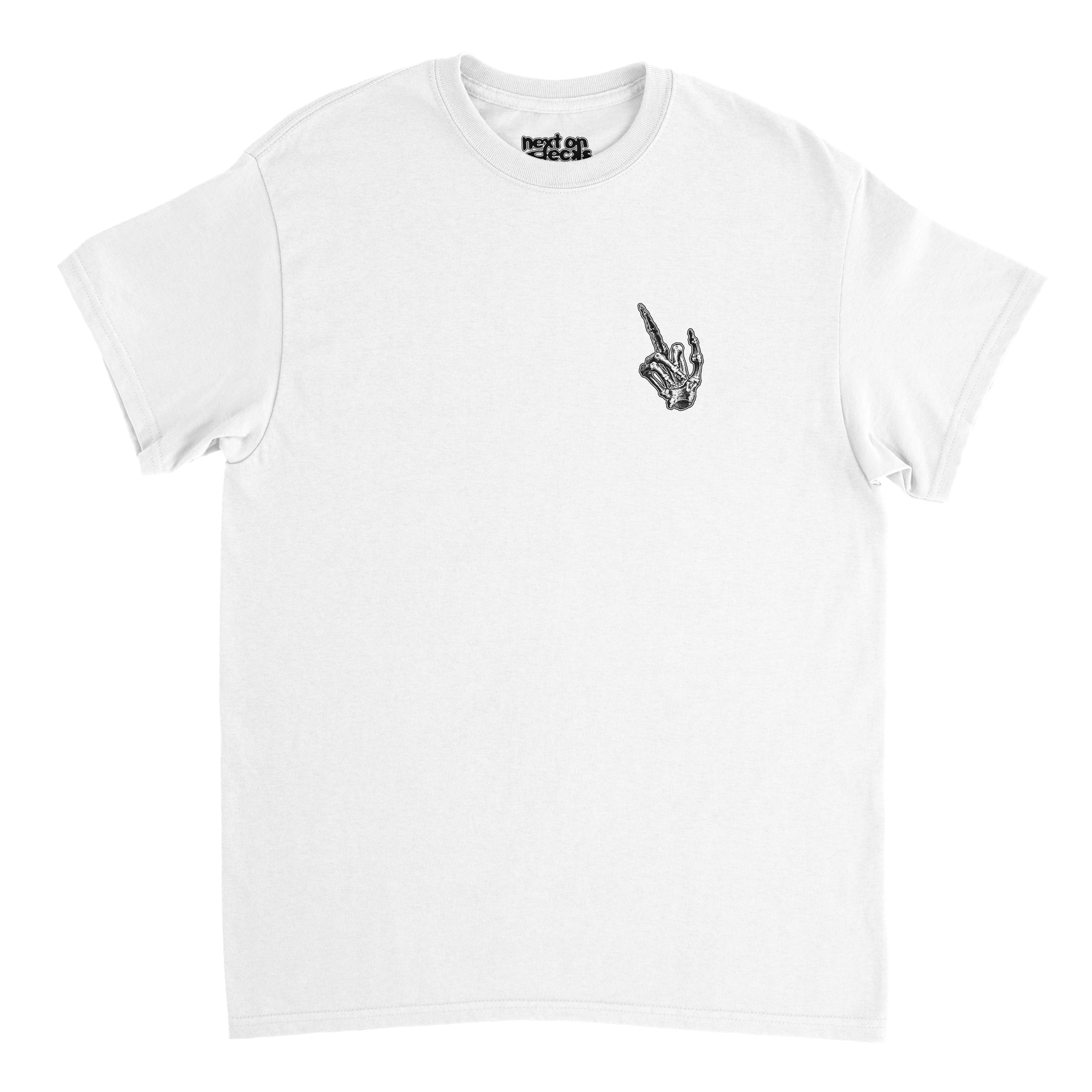 Rave To The Grave T-Shirt White Front